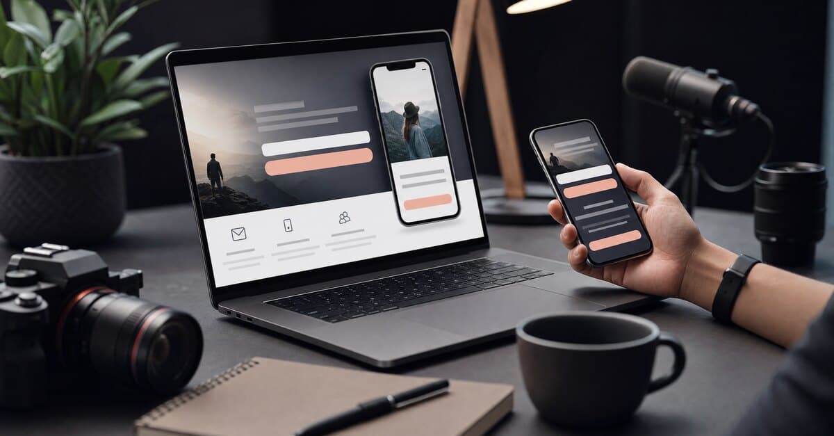 Creator Email and SMS Opt-In Landing Page Template